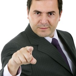 business man portrait on a white background