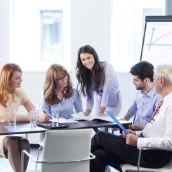 Business people discussing in a meeting