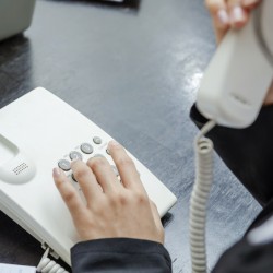 Businesswoman making a phone call