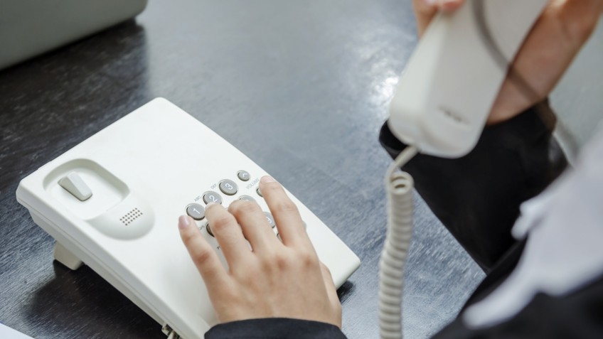 Businesswoman making a phone call