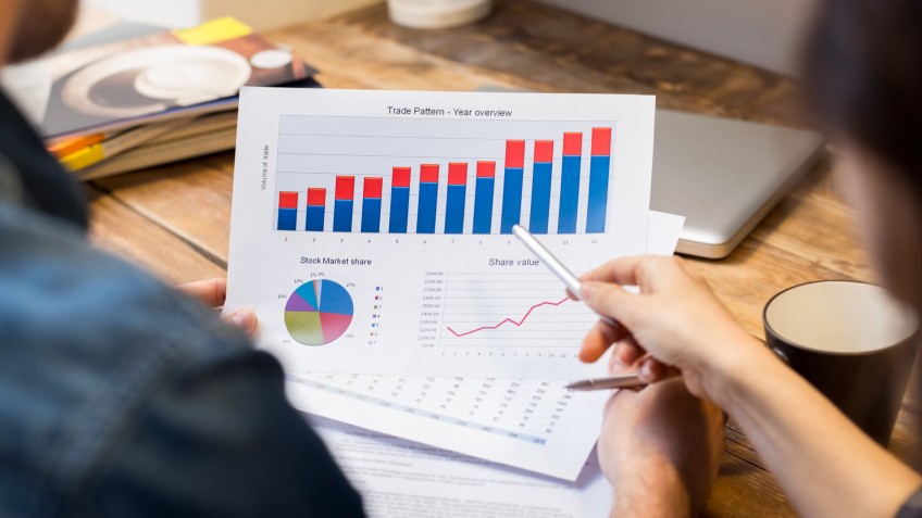 Business graphs and charts