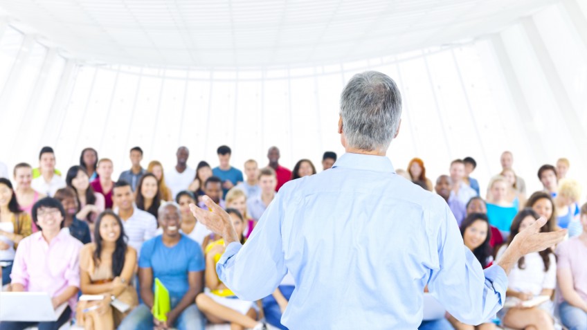 The Large Group of Student in The Lecture Hall