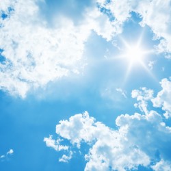 An image of a bright sun background