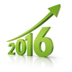 2016 Growth forecast concept