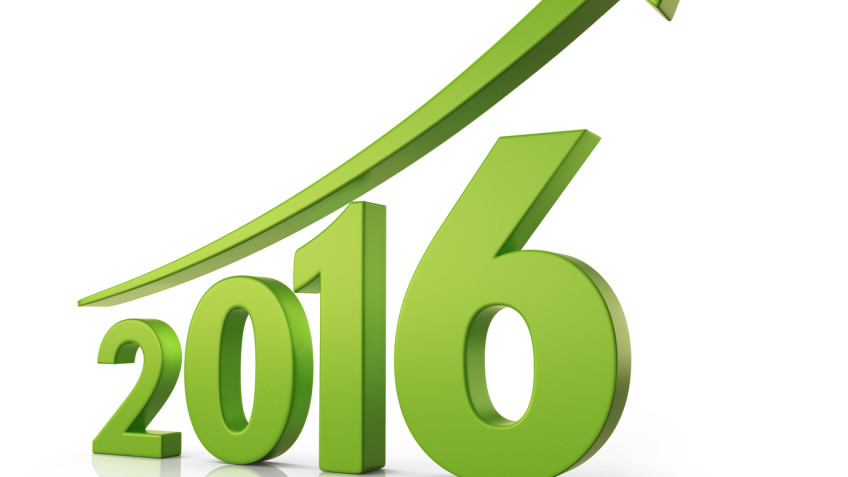 2016 Growth forecast concept