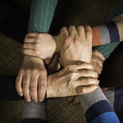 Many hands together